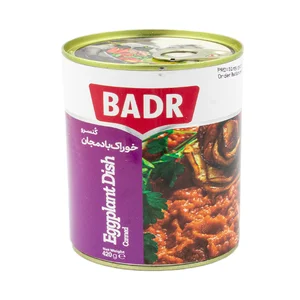 كنسرو خوراک بادمجان بدر