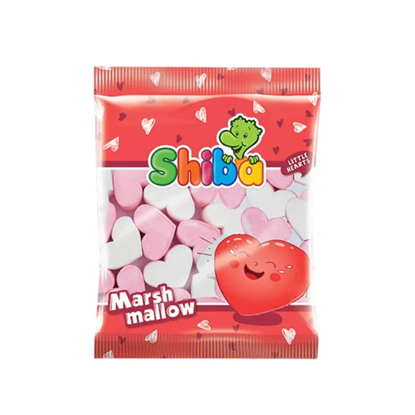 مارشمالو طرح قلب شيبا