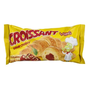 نان كروسان با مغز شكلات شیبابا