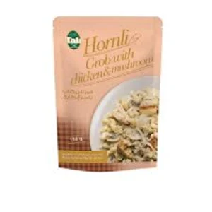 پاستا مرغ و قارچ تک ماکارون