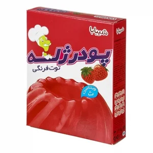 پودر ژله توت ‌فرنگی شیبابا
