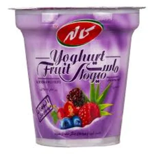 ماست ميوه ای آلوئه ورا ميوه جنگلی كاله | 125 گرمی