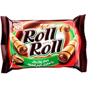 ويفر رول رول نادری با مغز قهوه